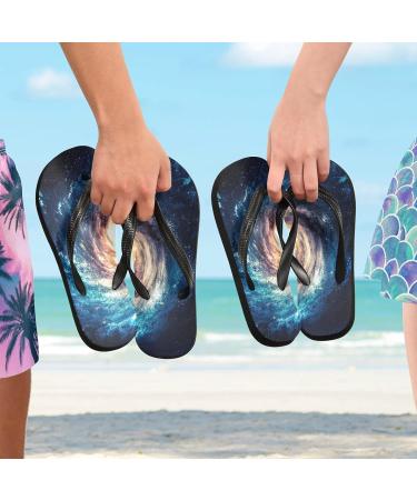 Buy Mnsruu Galaxy Nebula Starry Flip Flops - XL Sandals for Men & Women | Ideal for Home Hotel Spa & Travel - Buy Online on GoSupps.com