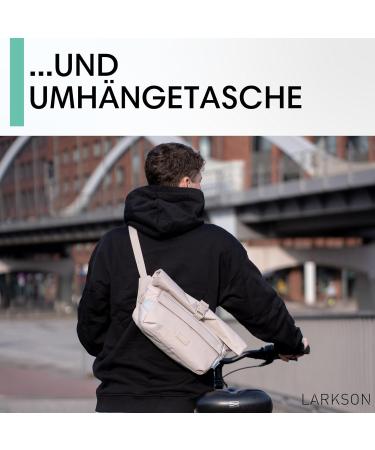 Buy Larkson Handlebar Pocket Bike Beige - 2-in-1 Bicycle & Shoulder Bag - Water-Repellent Bike Packing Bag with Reflection - International Shipping Available - Buy Online on GoSupps.com