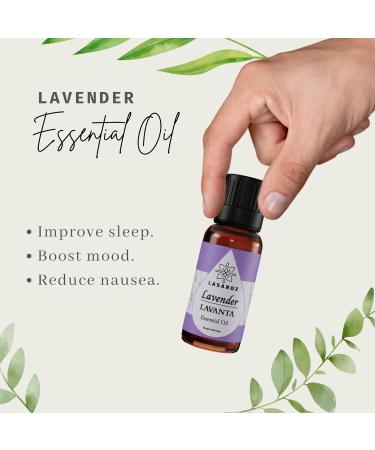 Essential Oil Set 4X 0.33 Fl Oz | Lavender Rose Jasmine Vanilla | Aromatherapy Diffuser Oils for Home & Office Relaxation - Buy Online on GoSupps.com