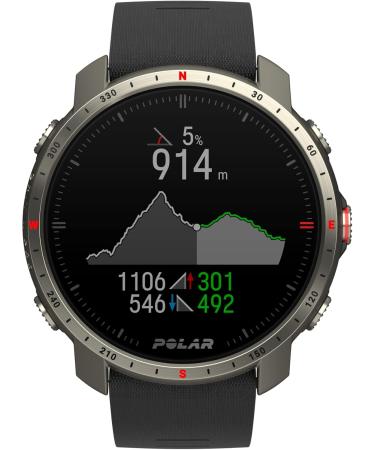 Polar Grit X Pro Titan - Premium Outdoor Multi-Sport GPS Watch | Military-Grade Durability Sapphire Glass Wrist Pulse Measurement Long Battery Life & Navigation - Buy Online on GoSupps.com