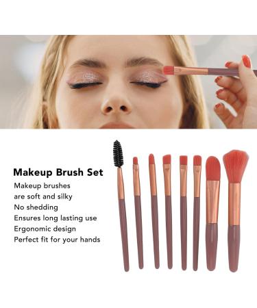 Makeup Brushes Kit Makeup Brush Set 8 Piece Aluminum Tubes for Daily Use - Buy Online on GoSupps.com