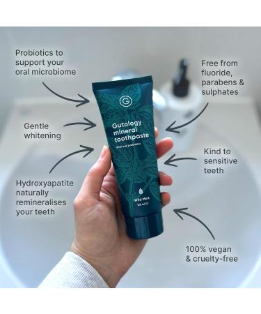 Natural Probiotic Hydroxyapatite Toothpaste | Fluoride-Free | Remineralizing for Adults & Children | Sensitive Teeth & Whitening | Wild Mint Flavor | 120ml (4.2 Oz - Buy Online on GoSupps.com