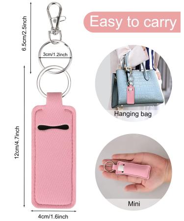 Meiiy Chapstick Holder - 5pcs Lip Balm Sleeve Pouch with Clip, Lipstick Lip Gloss Holder - Stocking Stuffers Gift for Women - Buy Online on GoSupps.com