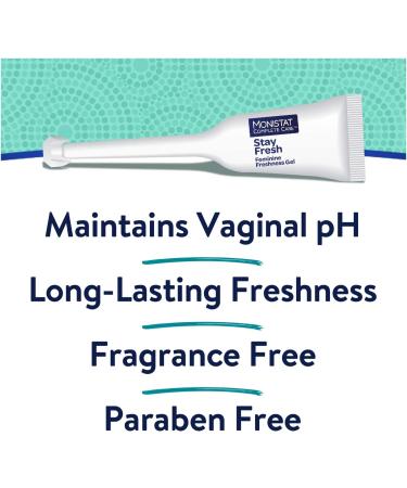 MONISTAT Care Stay Fresh Gel - 4 Prefilled Applicators for Feminine Freshness - Buy Online on GoSupps.com