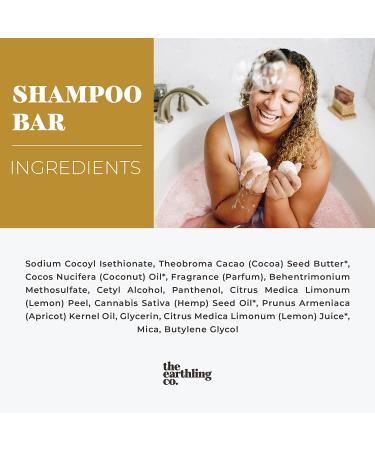 Earthling Co. Vanilla Coconut Shampoo Bar - Plant Based, Paraben and Sulfate Free for All Hair Types - Zero Plastic, Low Waste - Men, Women, Kids - Buy Online on GoSupps.com