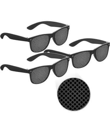 Pearl Relaxation Glasses - 3-Set Eye Gymnastics & Relaxation | Black Grid Glasses for Ultimate Eye Comfort - Buy Online on GoSupps.com