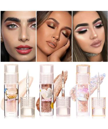 Maquillage cor en Star Diamond Streamer Fard paupi res liquide Bling Maquillage des yeux pigment Sparkling Korean Eye Glitter Facile appliquer Liquid Glitter Eyeshadow 5ML (K One Size) - Buy Online on GoSupps.com