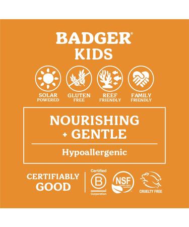Badger Kids Natural Mineral Sunscreen Face Stick SPF 35 - Tangerine & Vanilla, 0.65 oz - Buy Online on GoSupps.com