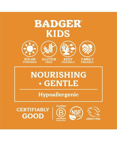 Badger Kids Mineral Sunscreen Combo SPF 40 Cream & SPF 35 Face Stick | Reef Safe Water Resistant Formula with Zinc Oxide | Tangerine & Vanilla - Buy Online on GoSupps.com
