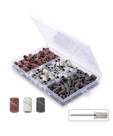 Bandes abrasives professionnelles pour soins des ongles - T tes de polissage de sable durables pour atteindre des ongles lisses et clairs Marron blanc noir 21