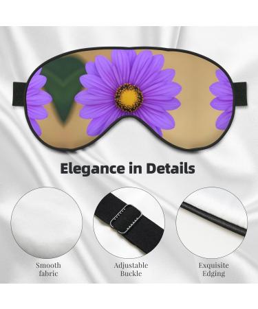 Purple Flower Sleep Mask - Adjustable Breathable & Fashionable Eye Mask for Ultimate Comfort | International Shipping Available - Buy Online on GoSupps.com
