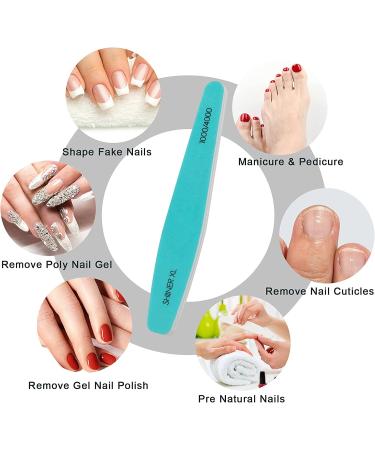 Ahier Nail Files & Buffers Set - 6pcs Washable Emery Boards for Gel Polish Removal - Buy Online on GoSupps.com