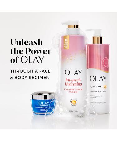 Olay Body Wash for Women Intensely Hydrating Hyaluronic Acid Serum Complex Renews Moisture Free of Parabens & Phthalates Vitamin B3 Lameller Technology For All Skin Types 20 fl oz Lightly Scented 20 Fl Oz (Pack of 1) - Buy Online on GoSupps.com