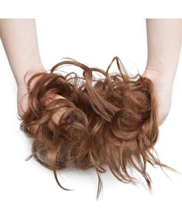XXL Hairpiece Extensions Bun | Light Brown Hair Tie & Updo Extensions for Women 45g - Buy Online on GoSupps.com