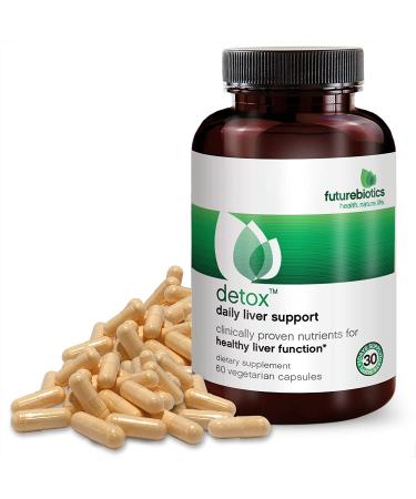 FutureBiotics Detox Daily Liver Support - 60 Vegetarian Capsules for Optimal Liver Health - Buy Online on GoSupps.com