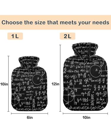 NAANLE 2L Transparent Hot Water Bottle with Cover - Pain Relief & Heat Therapy for Hands & Feet - Ideal for Gaming & Comfort - Buy Online on GoSupps.com