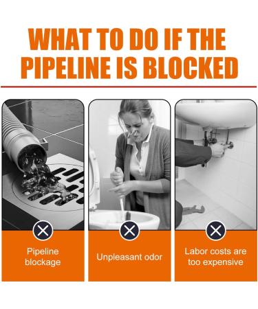 Sink and Drain Cleaner Quick Drain Cleaner Dissolves Clogs For All Pipes (2piece) - Buy Online on GoSupps.com