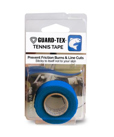 Guard-Tex Blue   Fishing Tape - Flexible Blister & Grip Protection  Non-Slip  Self-Adhering Finger Tape for Blister Prevention for Hobbyists - 1 Width 12 Rolls x 30 Yards Blue (  x 7   yds) x 1 Roll