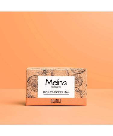 Meina Organic Body Peeling with Orange - Exfoliating Scrub for Face Body & Lips - 280g | Unisex Body Care - Buy Online on GoSupps.com