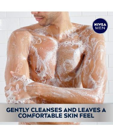 NIVEA MEN Energy Body Wash with Mint Extract, Cedarwood and Mint Scent, 3-in-1 Men's Body Wash, Face and Hair, Paraben Free, Vegan Formula, 16.9 Fl Oz Bottle Mint 16.9 Fl Oz (Pack of 1) - Buy Online on GoSupps.com