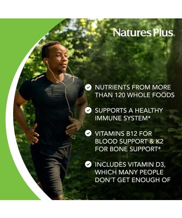 Source of Life Gold Multivitamin - 180 Tablets | Blood & Bone Support | Healthy Immune System | Vitamins D3, B12, K2 | 120+ Whole Food Nutrients - Buy Online on GoSupps.com