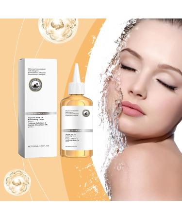 Glycolic Acid Toner 7% Glycolic Acid Toning Resurfacing Solution - Hydrating Exfoliating Toner for Clear and Smooth Skin Reduces Large Pores & Acne Brightens and Strengthens 100ml - Buy Online on GoSupps.com