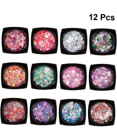 FOMIYES 3pcs Make-Up Sequins & Gel Set - Shiny Body & Face Glitter for Manicure | International Shipping Available - Buy Online on GoSupps.com