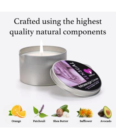 LOVE PLAY Massage Oil Candle - Vegan Relaxation & Hydrating Skin Care | International Shipping Available - Buy Online on GoSupps.com