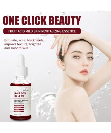 Fruit Acid Salicylic Acid Essence Fruit Acid Serum Salicylic Acid Serum Salicylic Acid Acne Treatment to Rejuvenate Skin Remove Acne Control Oil and Shrink Pores 30ml - Buy Online on GoSupps.com