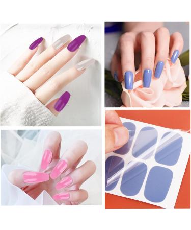 Flofia Nail Ticker - Self-Adhesive 16 Sheet Full Cover Nail Film & Art Stickers for Gel Nails | Manicure Foil Nail Art - Buy Online on GoSupps.com