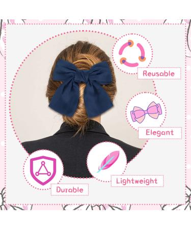 Shop Bow Hair Clip - Women s French Large Hair Bows | Blue Hair Clips for Girls - International Shipping Available - Buy Online on GoSupps.com
