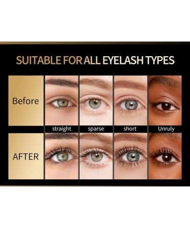 BEENLE Mascara waterproof volume eye black black durable eye black black natural volume and length antilubrication no flakes no clumps use all day - Buy Online on GoSupps.com