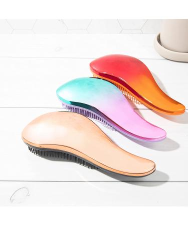 Lily England Detangling Brush for Curly, Thick, Natural, Straight, Fine Hair - Wet/Dry Hairbrush for Women, Kids, Toddlers - Ombre - Buy Online on GoSupps.com