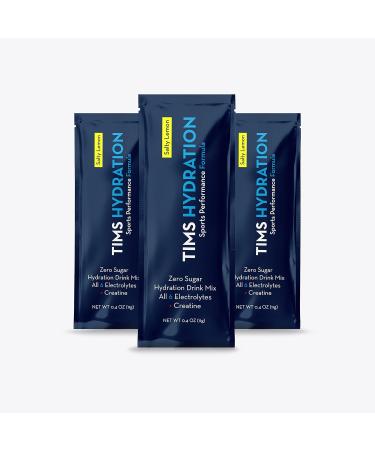 Sports Performance Formula - Salty Lemon Zero Sugar Electrolyte Drink Mix with Creatine | 12 Pack for Muscle Recovery & Hydration - Buy Online on GoSupps.com