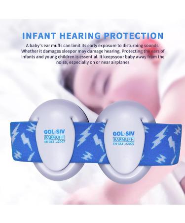 SHENG LI GOL-SIV Baby Ear Muffs - Adjustable Headband for Baby Ear Protection - Noise Cancelling Earmuffs for Travel, Airplane, Sleep - Toddler Headphones 3-24 Months - Buy Online on GoSupps.com