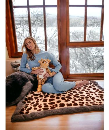K Collection 3D Giraffe Hot Water Bottle with Plush Cover - Removable & Premium Natural Rubber - Buy Online on GoSupps.com