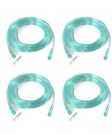 4 Pack Oxygen Tubing - Each Length 16.4 Feet - Premium Green Crush Resistant Oxygen Tubes