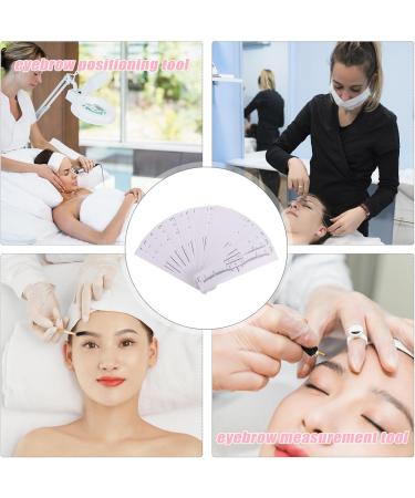 Baluue 100pcs Eyebrow Ruler White Eyebrow Shape Measurements Eyebrow Measurement Tool 18X2.2CM White - Buy Online on GoSupps.com