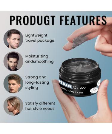 Styling Clay 100g Hair Styling Matte Clay Cire Fixante Cheveux Strong Hold Hair Cire For Men Strong Moulding P te Cheveux l'Argile Court Moyen et Long - Buy Online on GoSupps.com