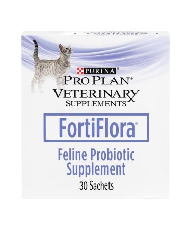 Purina Fortiflora Cat Probiotic Powder Supplement, Pro Plan Veterinary Supplements Probiotic Cat Supplement Cat Supplement 1.06 oz.