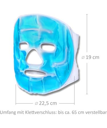 Schramm Cooling Mask - Blue Gel Eye Mask for Sleep Relaxation & Migraine Relief | International Shipping Available - Buy Online on GoSupps.com