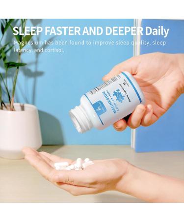 JulyDeer Sixfold Magnesium Complex | 350mg of Magnesium Glycinate Malate Citrate Taurine Oxide Mg+ for Muscles Nerves & Energy GABA Sleep Support | High Absorption | Vegan | 90 Capsules 1 Bottle - Buy Online on GoSupps.com
