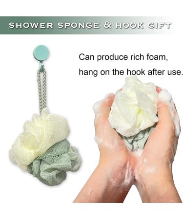 2 Pack 12 inch Shower Handle Grab Bars with Strong Suction Cups - Bathroom Balance Bar for Elderly Safety - Dark Green/White - Buy Online on GoSupps.com