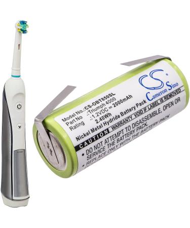 2000mAh Replacement Battery for Oral-B Triumph 4000 | 3745 3761 3762 | International Shipping Available - Buy Online on GoSupps.com