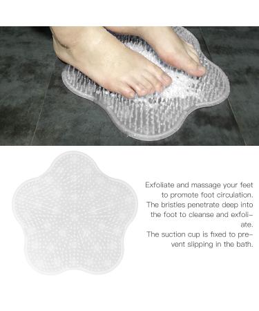 Shower Foot Scrubber with Suction Cup - Clean Smooth and Massage Your Feet | Best Foot Cleaner for Ultimate Shower Experience (White) - Buy Online on GoSupps.com