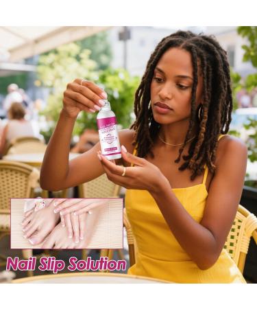 Glide-on Gel Nail Solution | 120ml Anti-Sticky Fluid for Semi-Permanent Nail Polish - Manicure Glide-on Solution for Professionals and Students Salons Home Use Competitions and Workshops - Buy Online on GoSupps.com