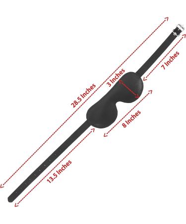 Ardour Crafts Genuine Leather Eye Mask - Adjustable Straps for Night, Travel, Meditation - Unisex Sleep Blindfold - Buy Online on GoSupps.com