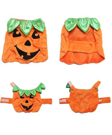 Legendog Cat Halloween Costume Cat Halloween Apparel Pumpkin Design Funny Pet Clothing Halloween Cat Outfit with Pumpkin Headwear for Cats and Puppy - Buy Online on GoSupps.com