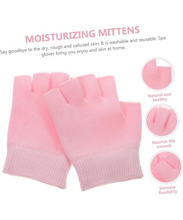 Ipetboom 1 Pair Brush Cleansing Collagen Gel Gloves Moisturizing Fingerless Glove Moisturizing Gel Glove Moisturizer Hand Glove Mittens Dry Hands Pink Hand Man - Buy Online on GoSupps.com