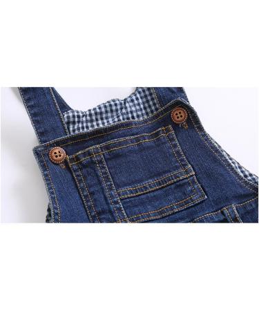 KIDSCOOL SPACE Baby & Little Boys/Girls Denim Overalls 2-3 Years Blue-1974 | Soft Ripped Washed Design - Buy Online on GoSupps.com